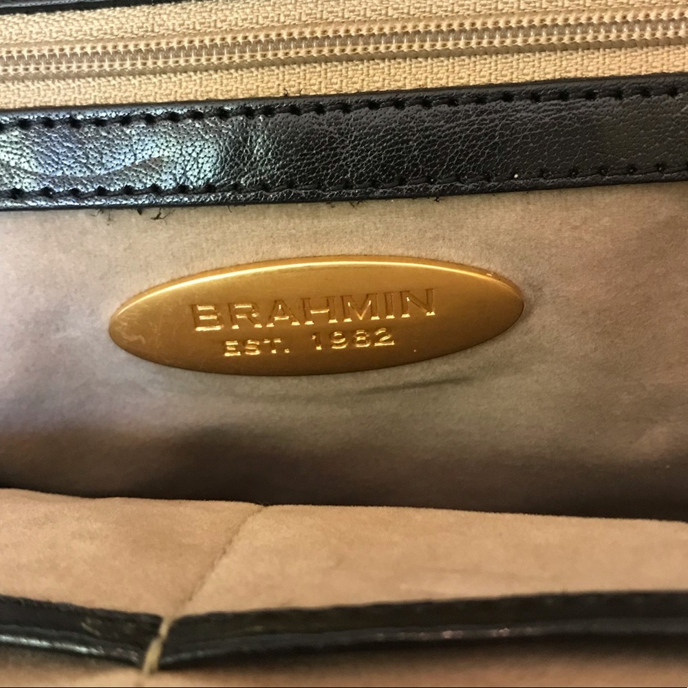 BRAHMIN Black Quilted Leather Handbag - Picture 8 of 8